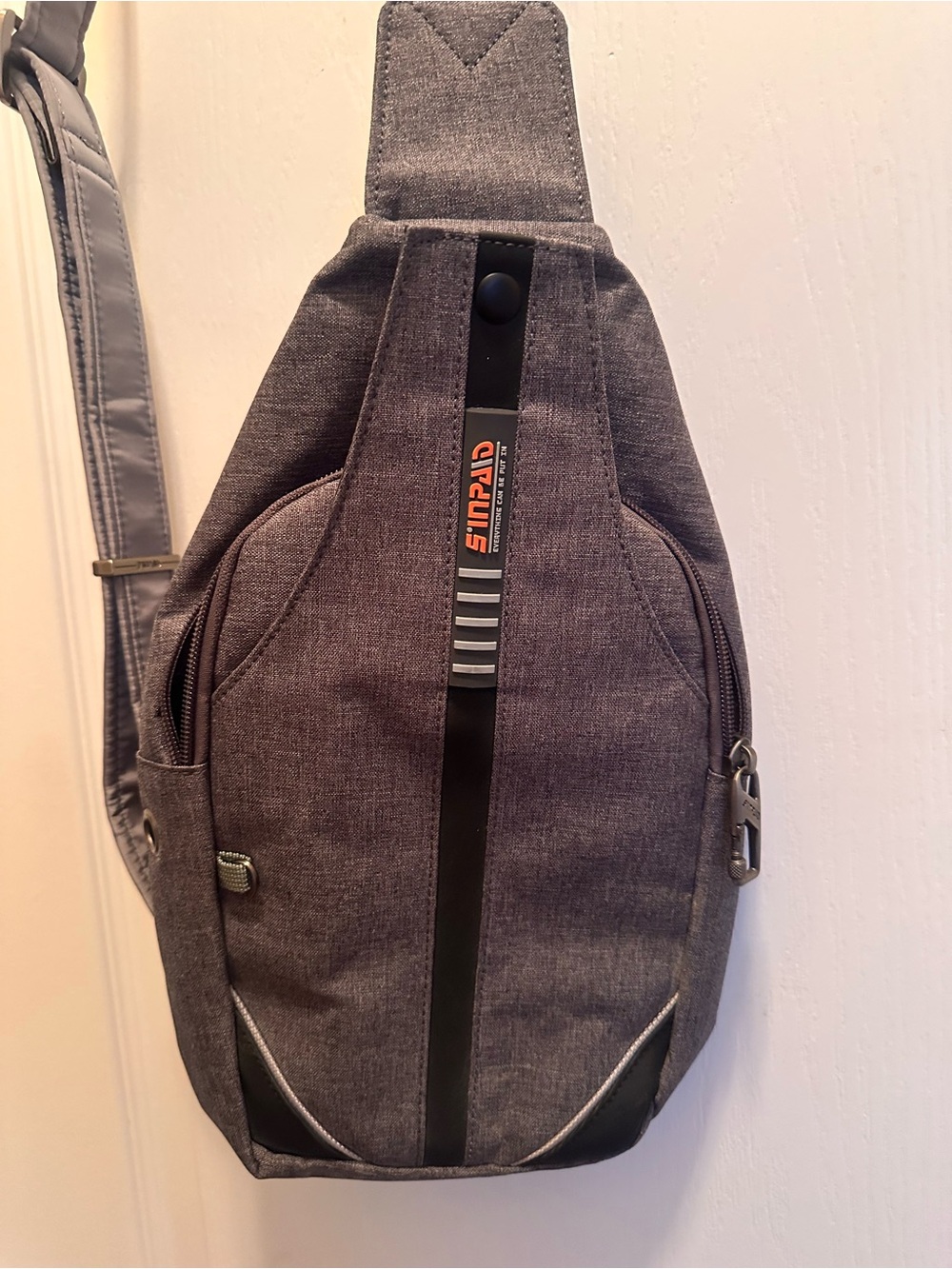 Circuit Men's Gray Sling Backpack with Convenient Crossbody Carry